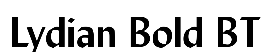 Lydian Bold BT Font Download Free